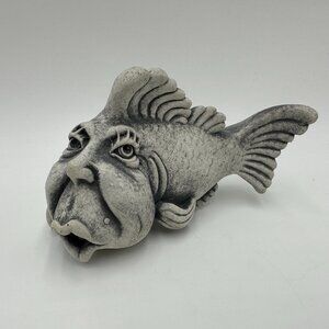 Vintage 6" Dorothy the Girl Fish Stone Figure by Carruth Studios